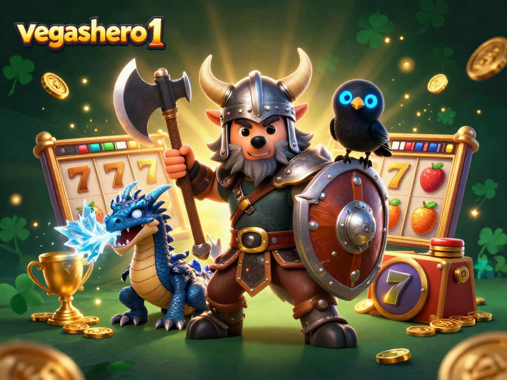 Experience thrilling gameplay at vegashero 1 with vibrant slot reels and dynamic casino elements.