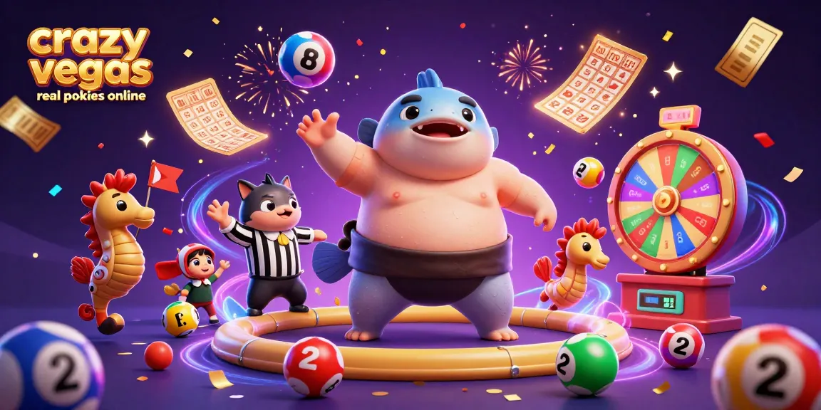 Spin and win with crazyvegas real pokies online at this lively underwater casino scene featuring a fugu!