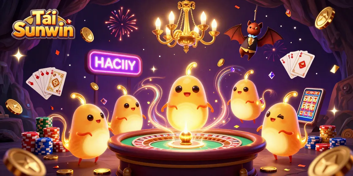 Play thrilling casino games with Tải Sunwin featuring bioluminescent glowworms illuminating the scene.