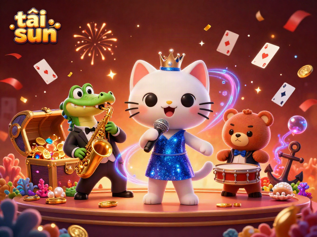 Experience the excitement of tải sun win with magical casino settings featuring vibrant characters and game elements.